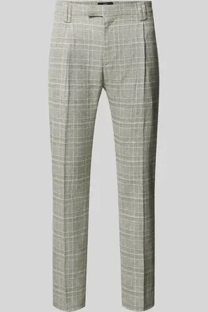 Cinque Slim Fit Bundfaltenhose mit Glencheck-Muster Modell 