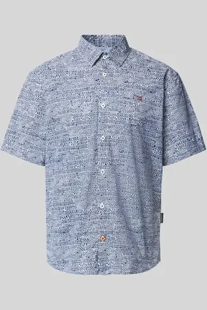Napapijri Regular Fit Freizeithemd mit Allover-Muster in , Größe M