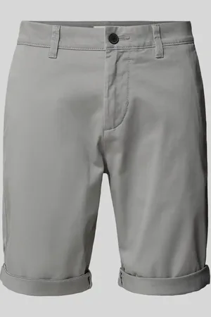 TOM TAILOR Slim Fit Chino-Shorts in unifarbenem Design in , Größe S