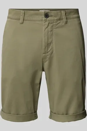 TOM TAILOR Slim Fit Chino-Shorts in unifarbenem Design in , Größe S