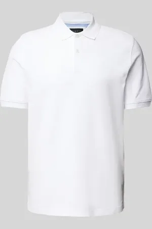 Bugatti Poloshirt in unifarbenem Design in , Größe XXL
