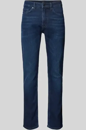 HUGO BOSS Slim Fit Jeans mit Label-Detail Modell 