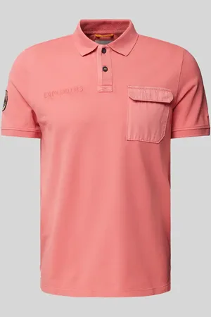 Camel Active Poloshirt mit Label-Stitching in , Größe L