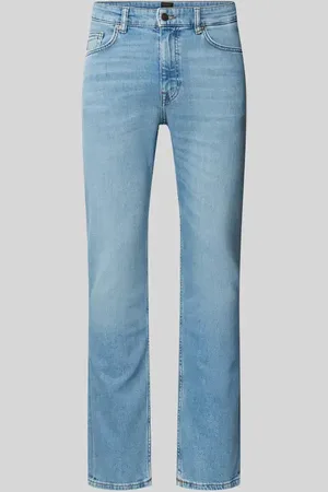 HUGO BOSS Slim Fit Jeans mit Label-Detail Modell 