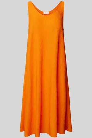QS by s.Oliver Knielanges Kleid mit Plisseefalten in , Größe 44