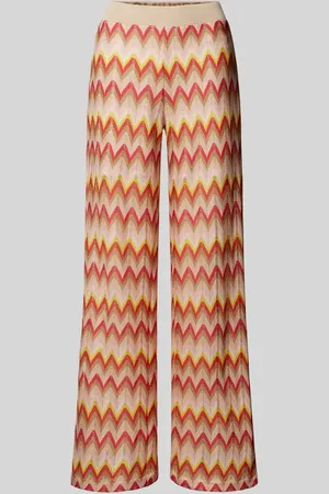 Smith and Soul Wide Leg Stoffhose mit Zickzack-Muster in , Größe M