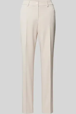 More & More Slim Fit Stoffhose mit Bügelfalten in , Größe 34