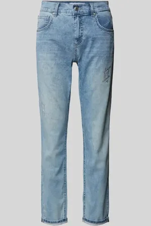 Angels Boyfriend Jeans im Destroyed-Look mit Ziersteinbesatz in , Größe 34/28
