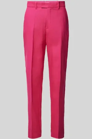 MANGO Slim Fit Bundfaltenhose aus Leinen mit Gesäßtaschen in , Größe 40