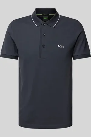 HUGO BOSS Regular Fit Poloshirt mit Label-Stitching Modell 