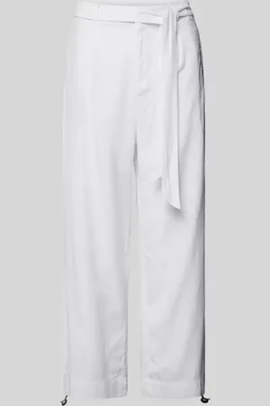 QS by s.Oliver Wide Leg Leinenhose mit verkürztem Schnitt in , Größe 38