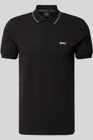 HUGO BOSS Regular Fit Poloshirt mit Label-Stitching Modell 