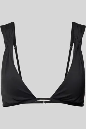 Calvin Klein Bikini-Oberteil mit Label-Applikation in , Größe L