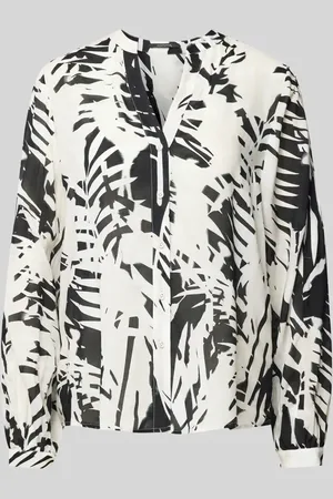 Comma, Bluse mit Tunikakragen in , Größe 34