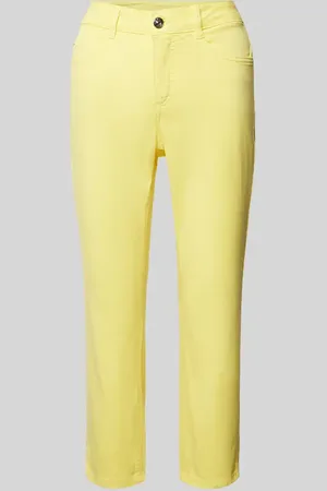 Oui Slim Fit Hose mit verkürztem Schnitt in , Größe 36