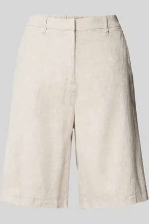 soyaconcept Regular Fit Leinenshorts mit Webmuster Modell 