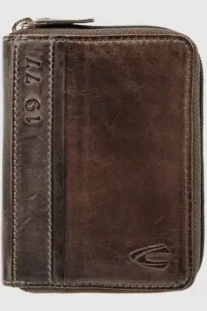 Camel Active Portemonnaie aus Leder im Retro-Look in , Größe 1