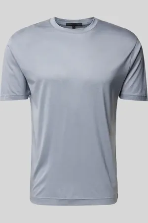 Drykorn T-Shirt mit geripptem Rundhalsausschnitt Modell 