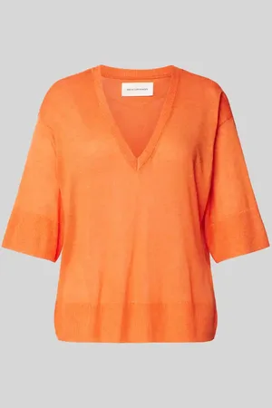 MSCH Strickshirt mit V-Ausschnitt Modell 