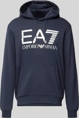 EA7 Hoodie mit Label-Print Modell 