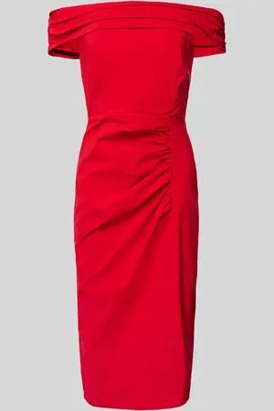 Sistaglam Knielanges Cocktailkleid mit Raffungen in , Größe 34