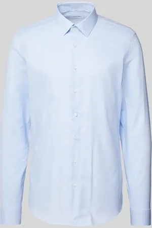 Calvin Klein Slim Fit Business-Hemd mit Knopfleiste Modell 