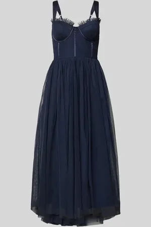 Lace & Beads Knielanges Cocktailkleid mit vorgeformten Cups in , Größe L