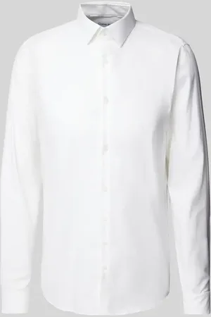 Calvin Klein Slim Fit Business-Hemd mit Knopfleiste Modell 