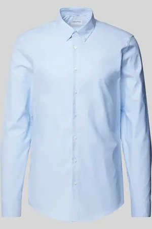 Calvin Klein Slim Fit Business-Hemd mit Knopfleiste Modell 