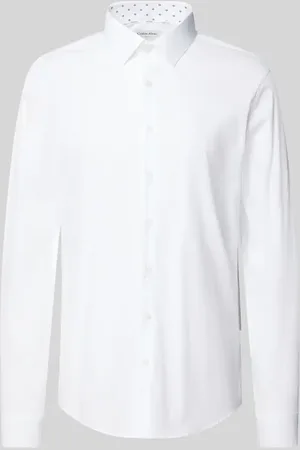 Calvin Klein Slim Fit Business-Hemd mit Knopfleiste Modell 
