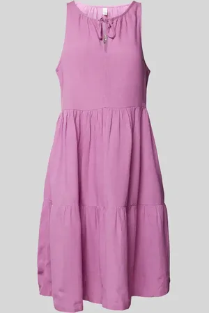 QS by s.Oliver Knielanges Kleid im Stufen-Look in , Größe 34