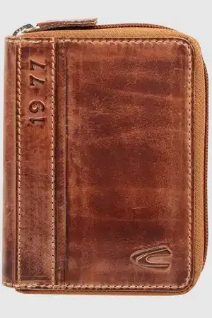 Camel Active Portemonnaie aus Leder im Retro-Look in , Größe 1