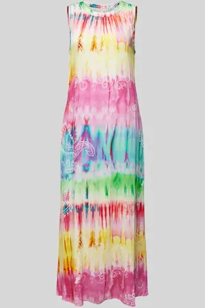 Emily van den Bergh Maxikleid aus reiner Viskose mit Rundhalsausschnitt in , Größe 36
