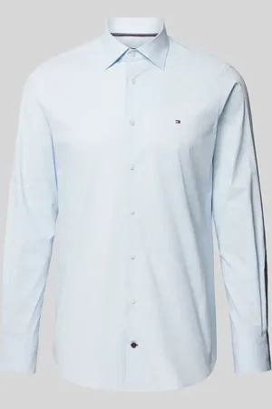 Tommy Hilfiger Regular Fit Business-Hemd mit Logo-Stitching in , Größe 44