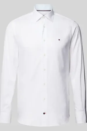 Tommy Hilfiger Slim Fit Business-Hemd mit Kentkragen Modell 