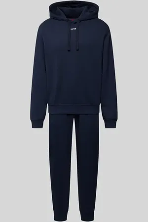 HUGO BOSS Set aus Hoodie und Sweatpants mit Logo-Print Modell 