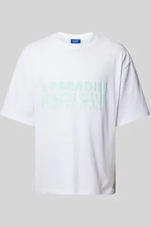 PEQUS Oversized T-Shirt mit Label-Print in , Größe S