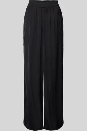 QS by s.Oliver Wide Leg Stoffhose mit elastischem Bund in , Größe 34