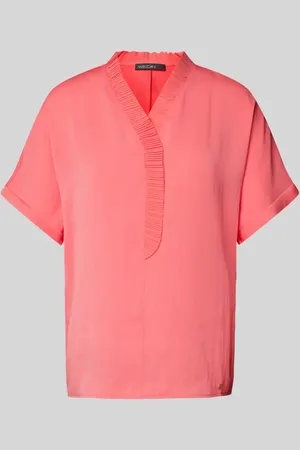 Marc Cain Bluse mit Label-Applikation in , Größe 42