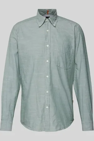 HUGO BOSS Slim Fit Freizeithemd mit Button-Down-Kragen Modell 