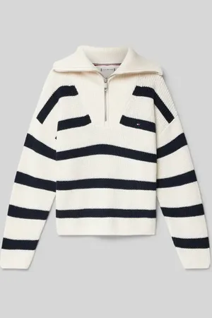 Tommy Hilfiger Strickpullover mit Stehkragen in , Größe 128