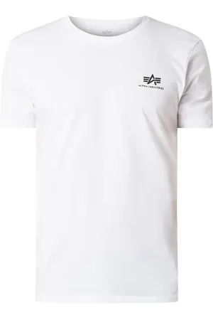 Alpha Industries T-Shirt mit Label-Print in , Größe S