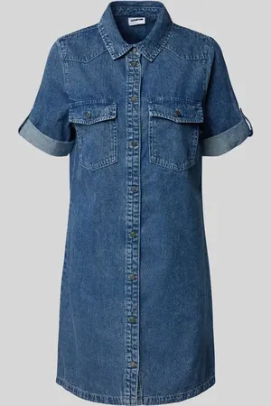 Noisy May Jeanskleid mit Brustpattentaschen Modell 