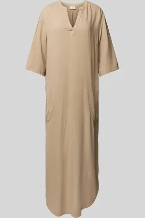 Kaffe Midikleid mit seitlichen Eingrifftaschen Modell 