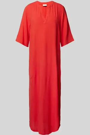 Kaffe Midikleid mit seitlichen Eingrifftaschen Modell 
