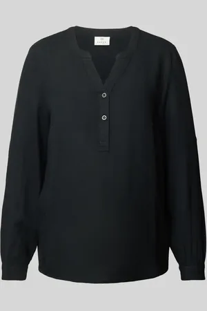 Kaffe Bluse mit kurzer Knopfleiste Modell 