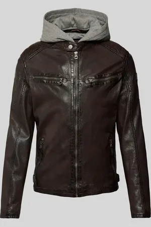 Gipsy Lederjacke mit Kapuze Modell 