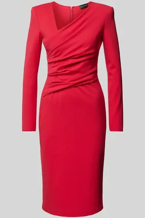 Emporio Armani Knielanges Kleid mit Raffungen Modell 