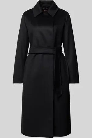 Max Mara Mantel aus reiner Schurwolle mit Umlegekragen in , Größe 44