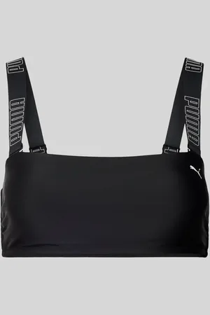 PUMA Bikini-Oberteil mit Logo-Print in , Größe XS